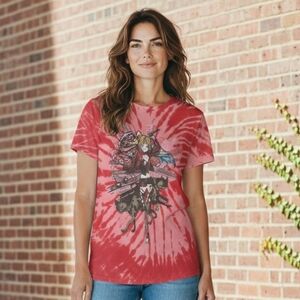 Harley Quinn D.C. Anime Wash T-Shirt Tie-Dye Graphic Novel Iconic